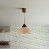Vintage opaline pendant lamp