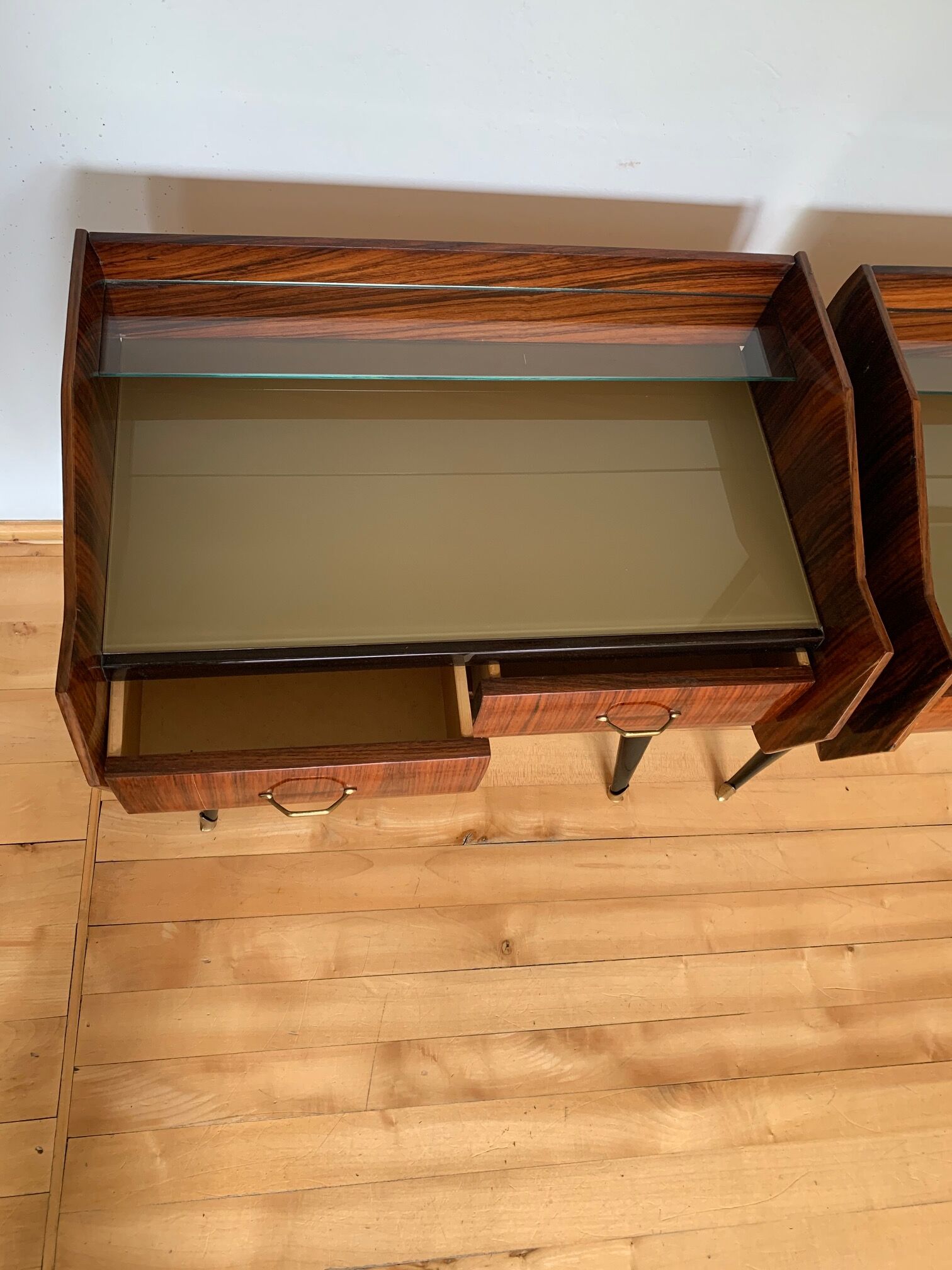 Pair of bedside tables by Paolo Buffa, Italy, 1950s