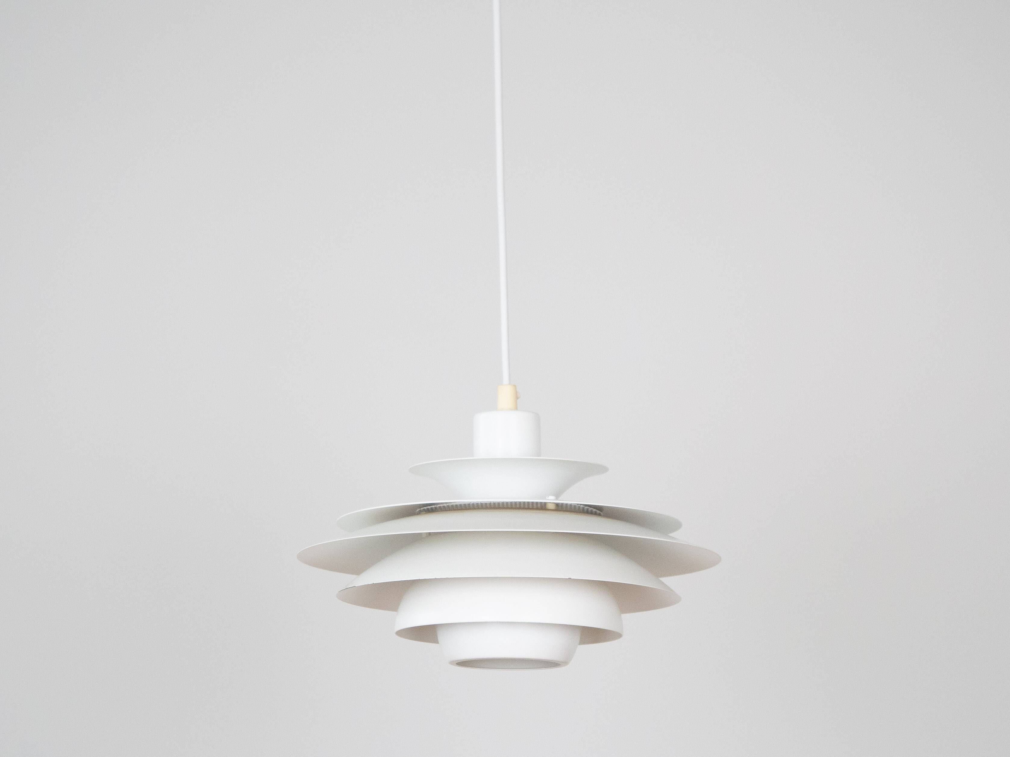 Danish vintage Verona lamp by Kurt Wiborg, Jeka, 1980s