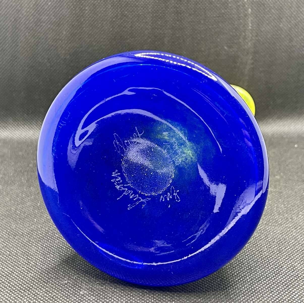 Blown glass soliflore signed Eric Lindgren Claret 1996
