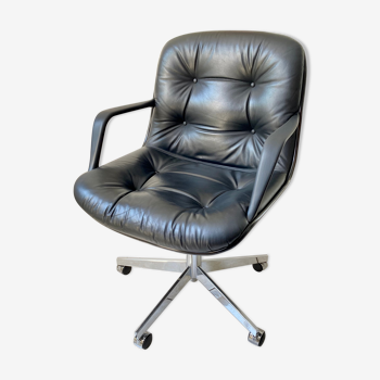 Fauteuil de bureau pivotant Steelcase Strafor design Randall Buck vintage années 70