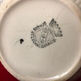 3 anciens pots à lait ou crémiers en faïence de Sarreguemines Digoin