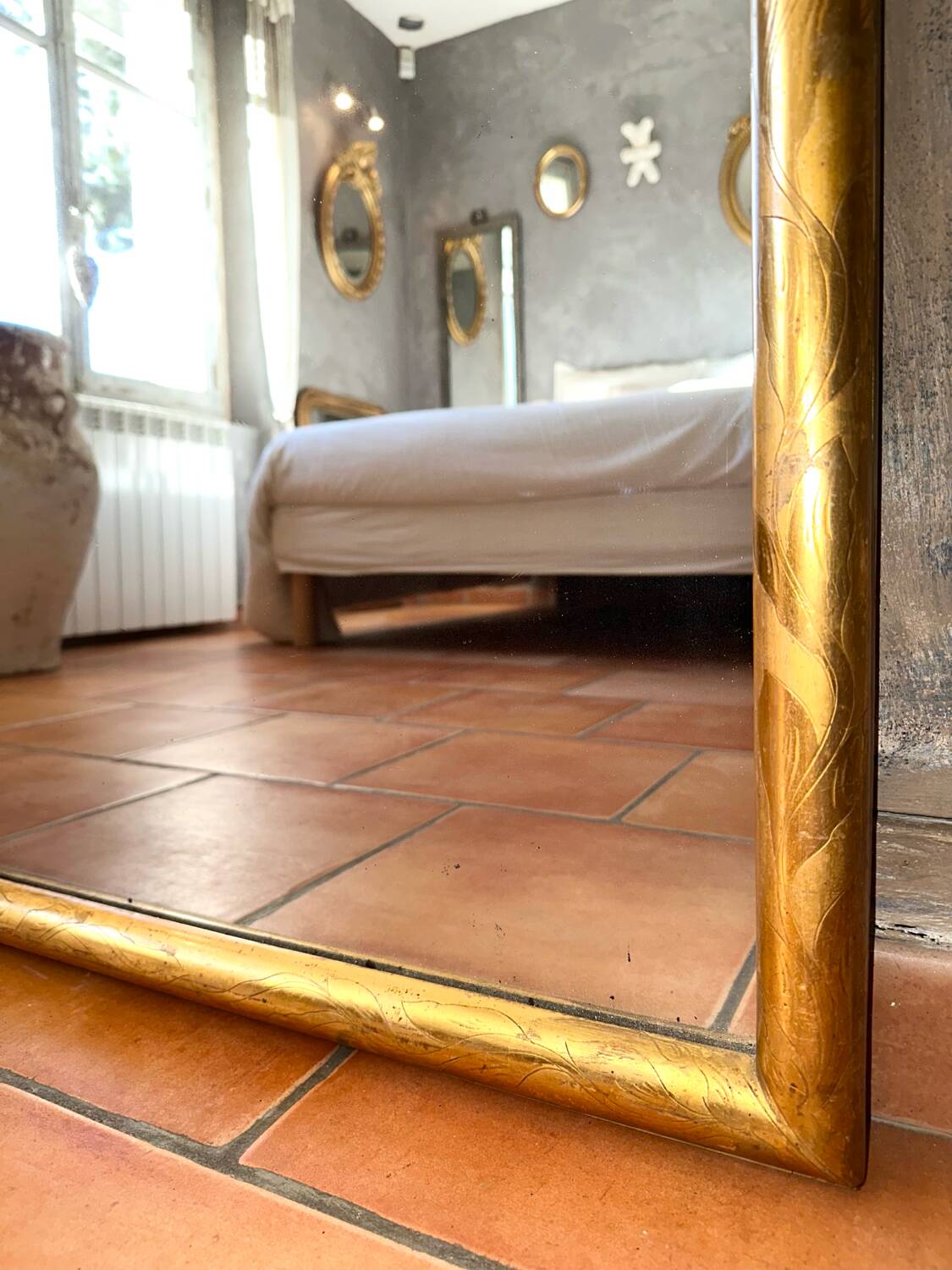 Antique mirror from the twilight period, 19th century