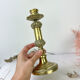 Candle holder in chiseled bronze Louis XVI style
