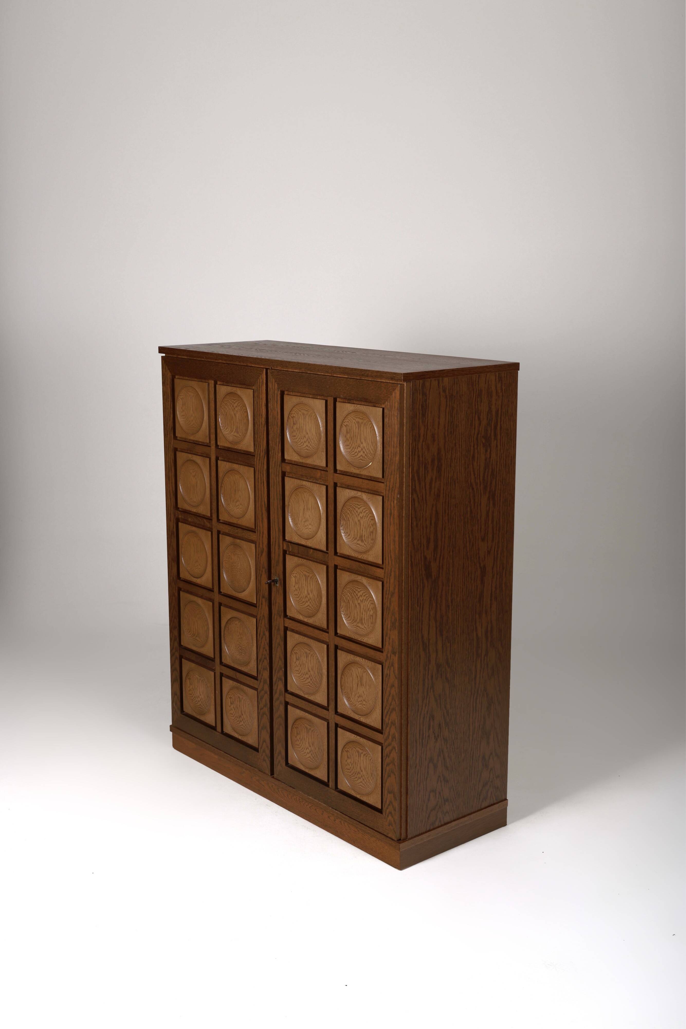 High oak sideboard by Gerhard Bartels, 1970s