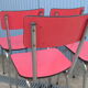 Set 4 chaises formica rouge