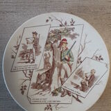 Sarreguemines hunters collection plates