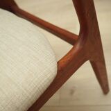 Set of four teak chairs, Danish design, 1960s, manufactured by N. & K. Bundgaard Rasmussen