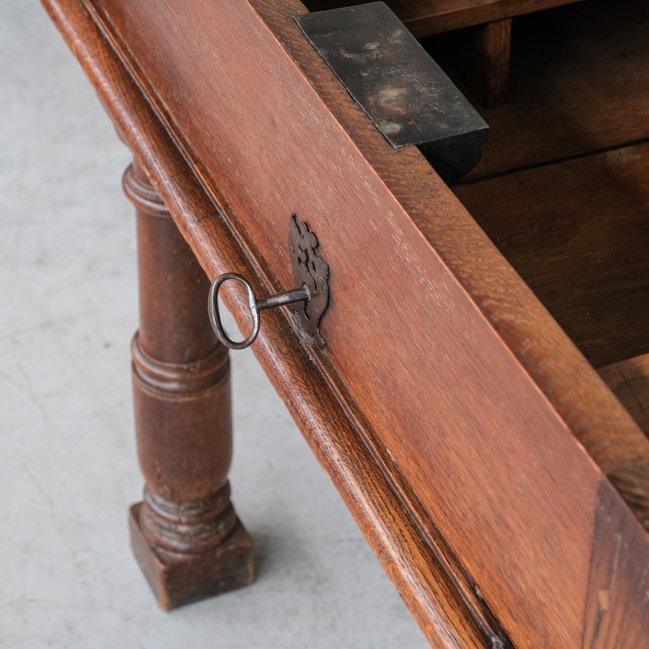 Antique Italian Money-Changers Desk with Hidden Storage