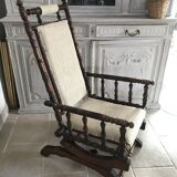 English rocking chair turned wood
