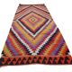 Vintage Turkish hallway rug 126x327 cm