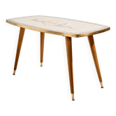 Table basse avec plateau en mosaïque