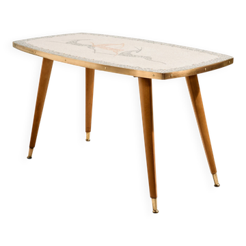 Table basse avec plateau en mosaïque
