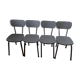 4 vintage formica chairs from 60/70