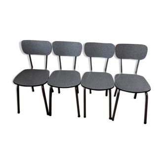 4 vintage formica chairs from 60/70
