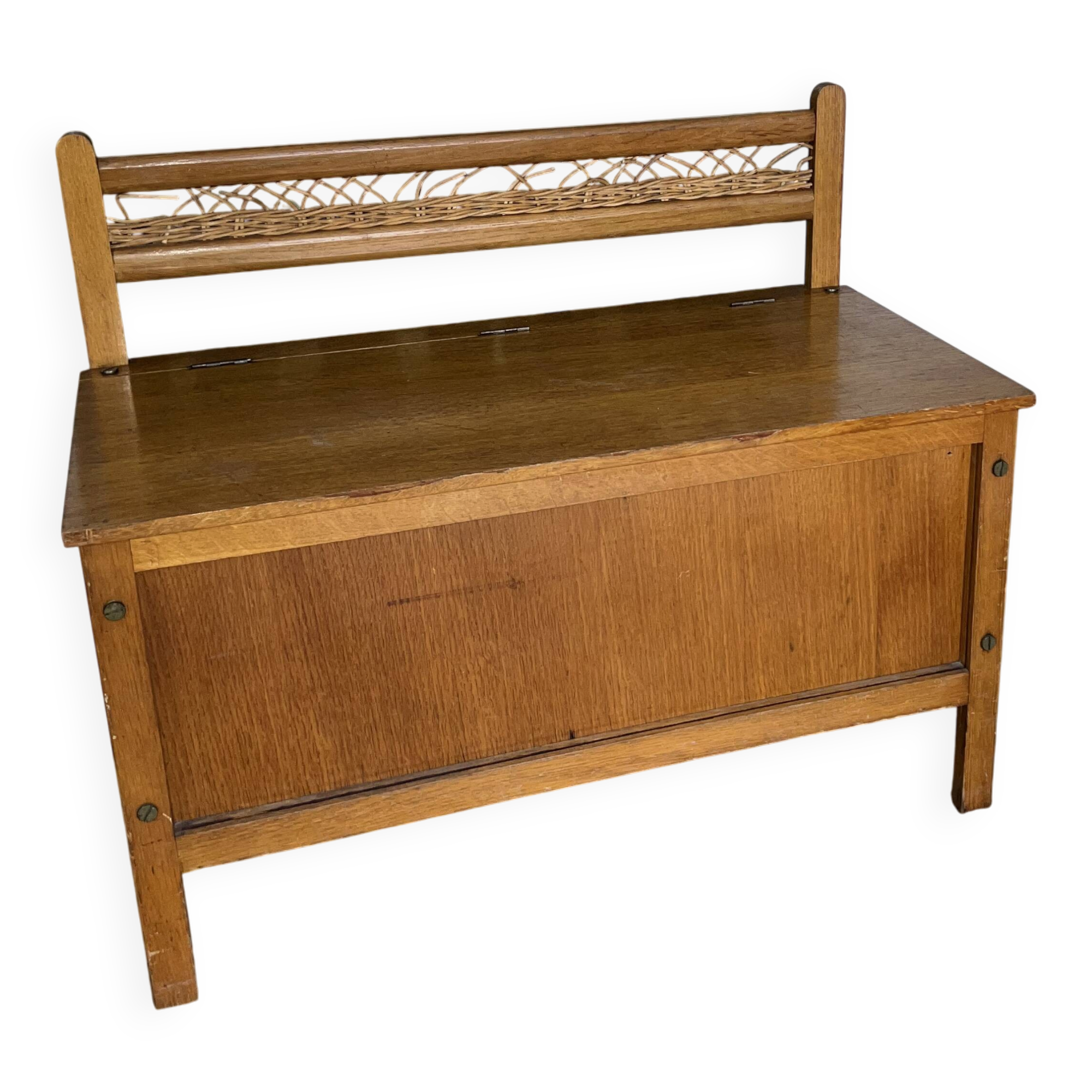 Vintage wooden chest/bench from the 60s/70s.