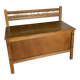 Vintage wooden chest/bench from the 60s/70s.