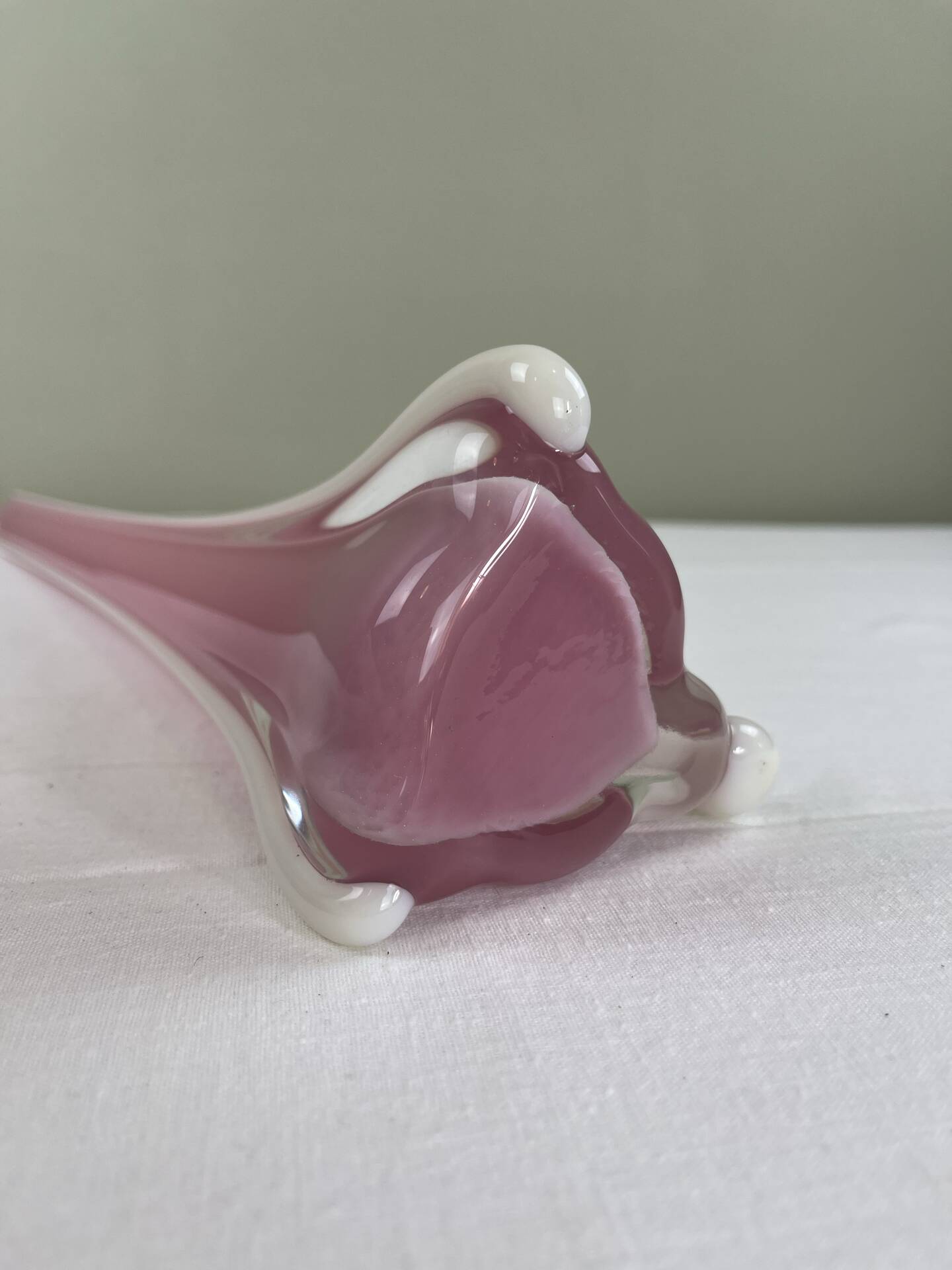 Sculptural blown glass vase