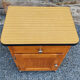 Pair of bedsides, boarding school, wood, metal, formica, vintage, 50s