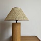 Solid oak floor lamp by Habitat