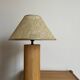 Solid oak floor lamp by Habitat