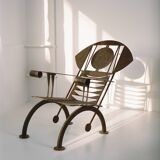 Sculptural steel armchair / Work by a Nigerian artist, circa 1960/70