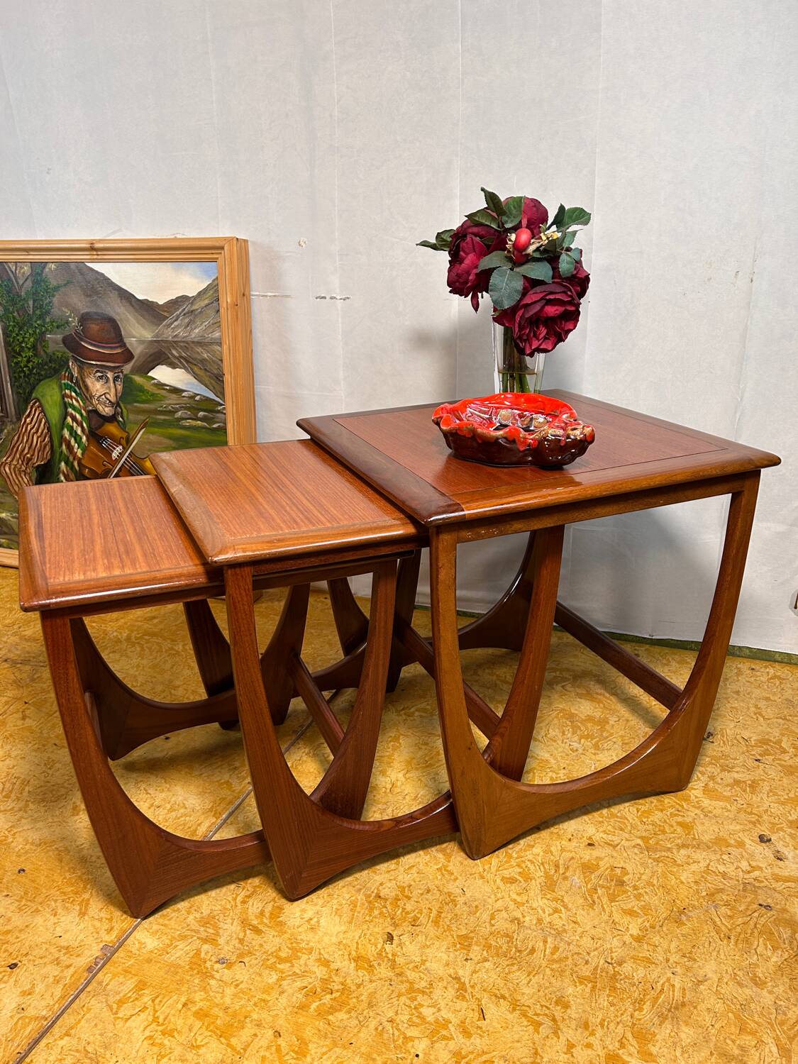 Mid-Century Retro Vintage Teak Nest of Tables by G Plan 1960