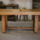 Table art déco en chêne par Léon et Maurice Jallot 1940’s