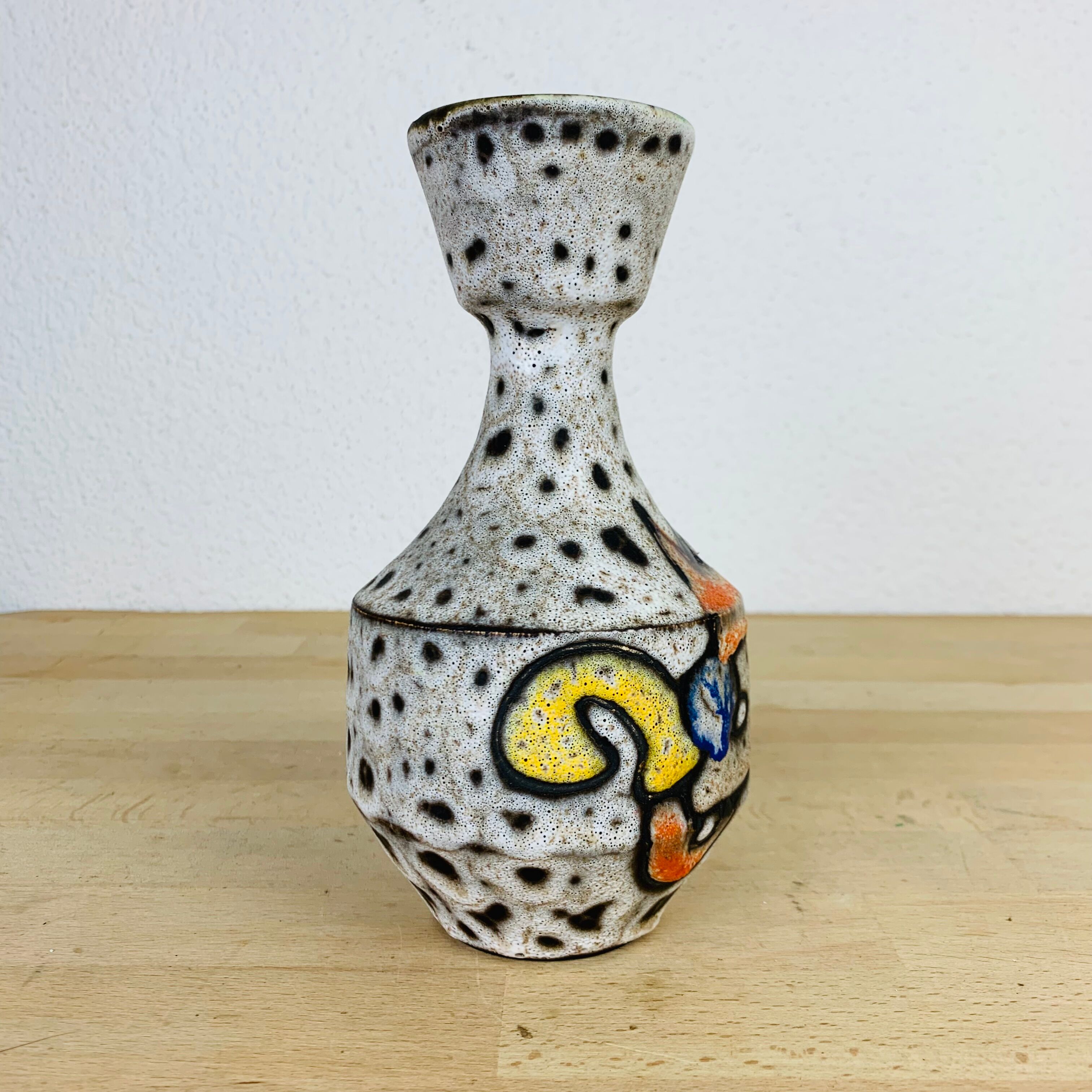 Vase signed Marius Bessone ceramic Vallauris
