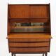 1960s Danish Teak Secretary/Writing Cabinet