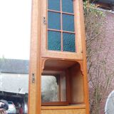 Armoire à glace Art Nouveau en érable moucheté des années 1930