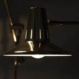 Set of 2 desk or table lamps in brass by Massive Belgium 1980's