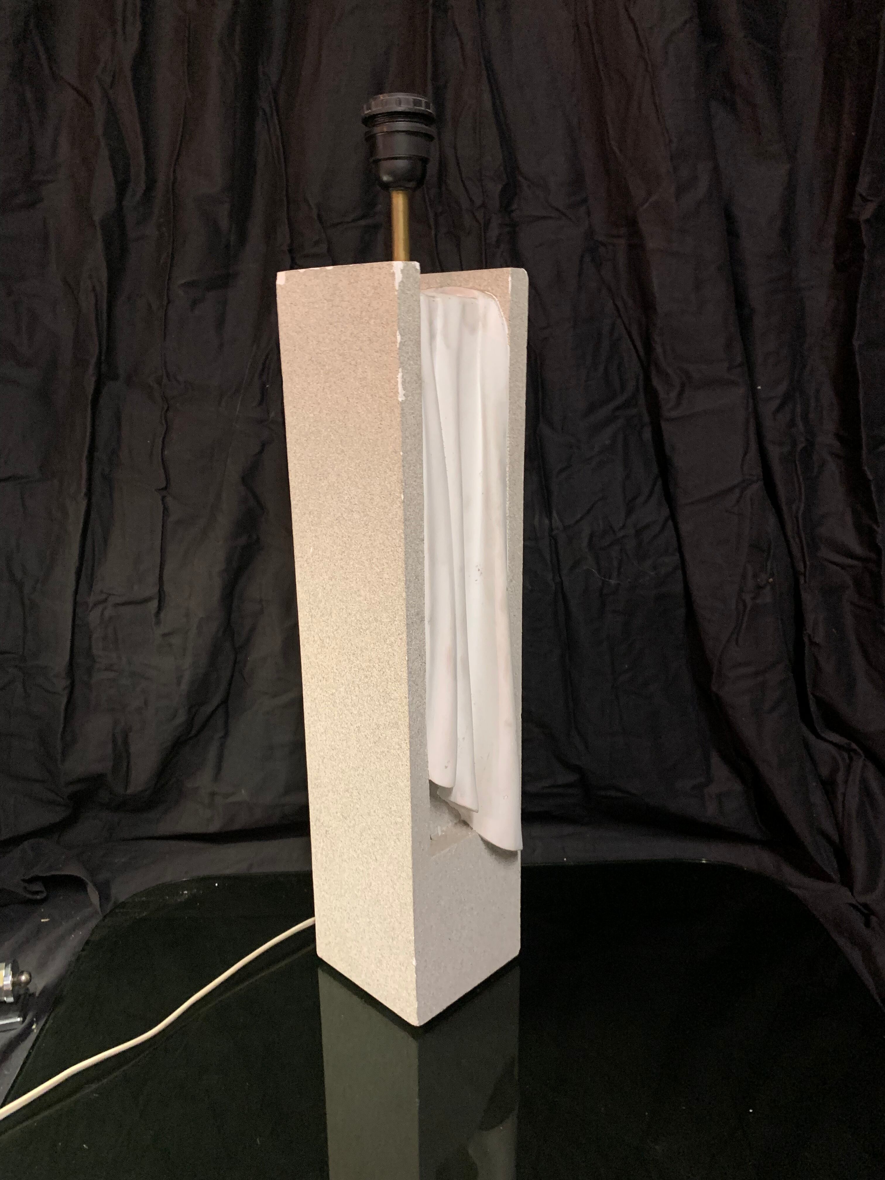 Plaster lamp foot design 1960