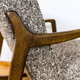 Paire de fauteuils vintage restaurés, tissu par Kvadrat, 1960