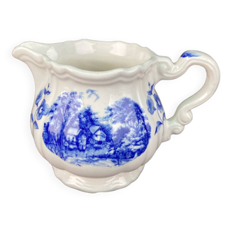 Sarreguemines Romantic blue milk jug