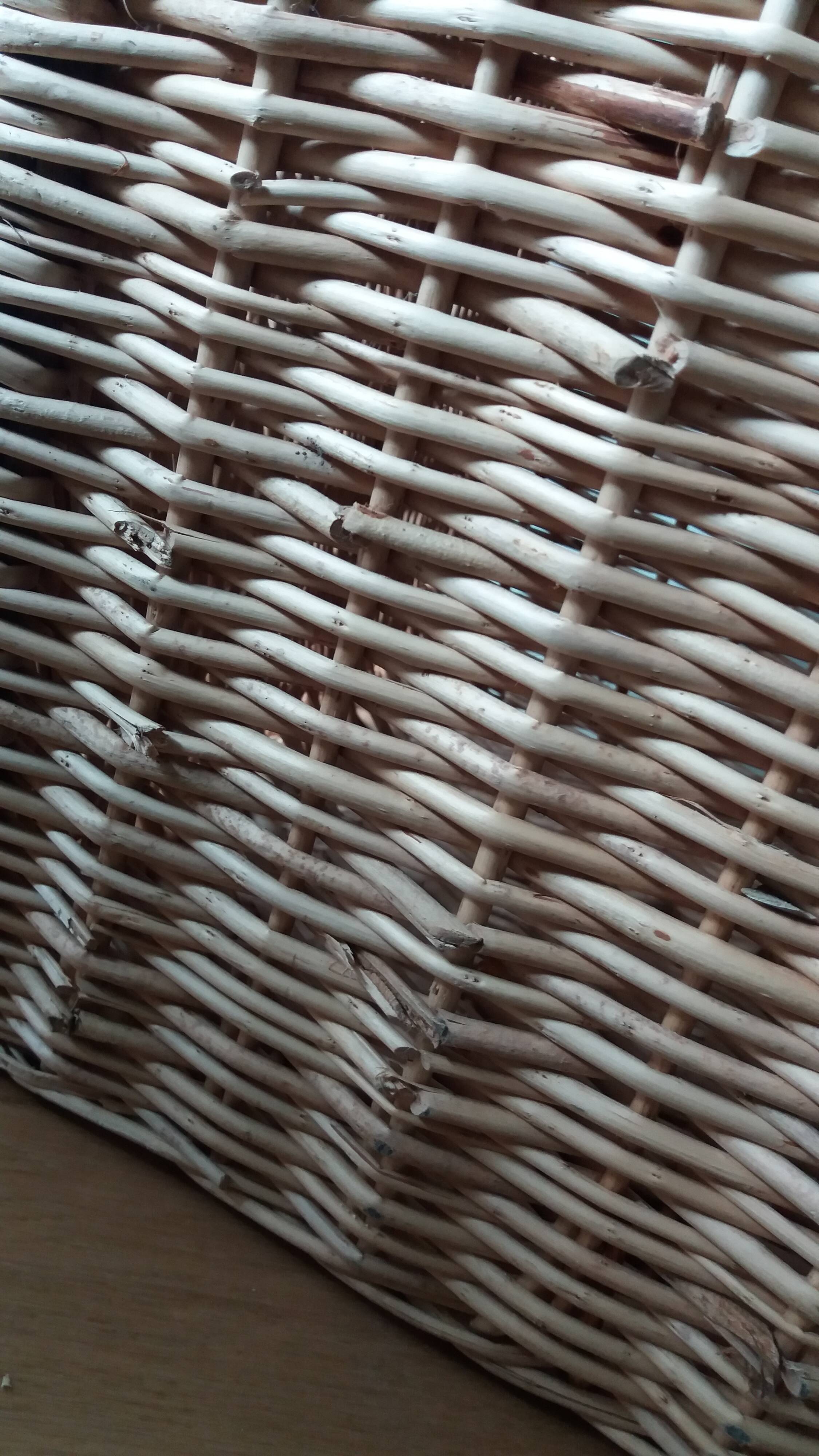 Wicker crate, very large basket