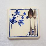 Dessous de plat en faïence de Badonviller modèle Yamarisa - Antique French Vintage
