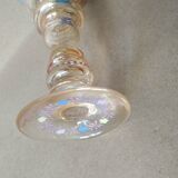 Roemer wine glass in blown enamelled glass, 19th century
