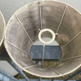 Paire d’abats- jour artisanale vintage