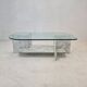Italian Marble and Glass Coffee Table, 1980's