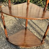 pair of corner wall brackets, Louis-Philippe style, in mahogany.