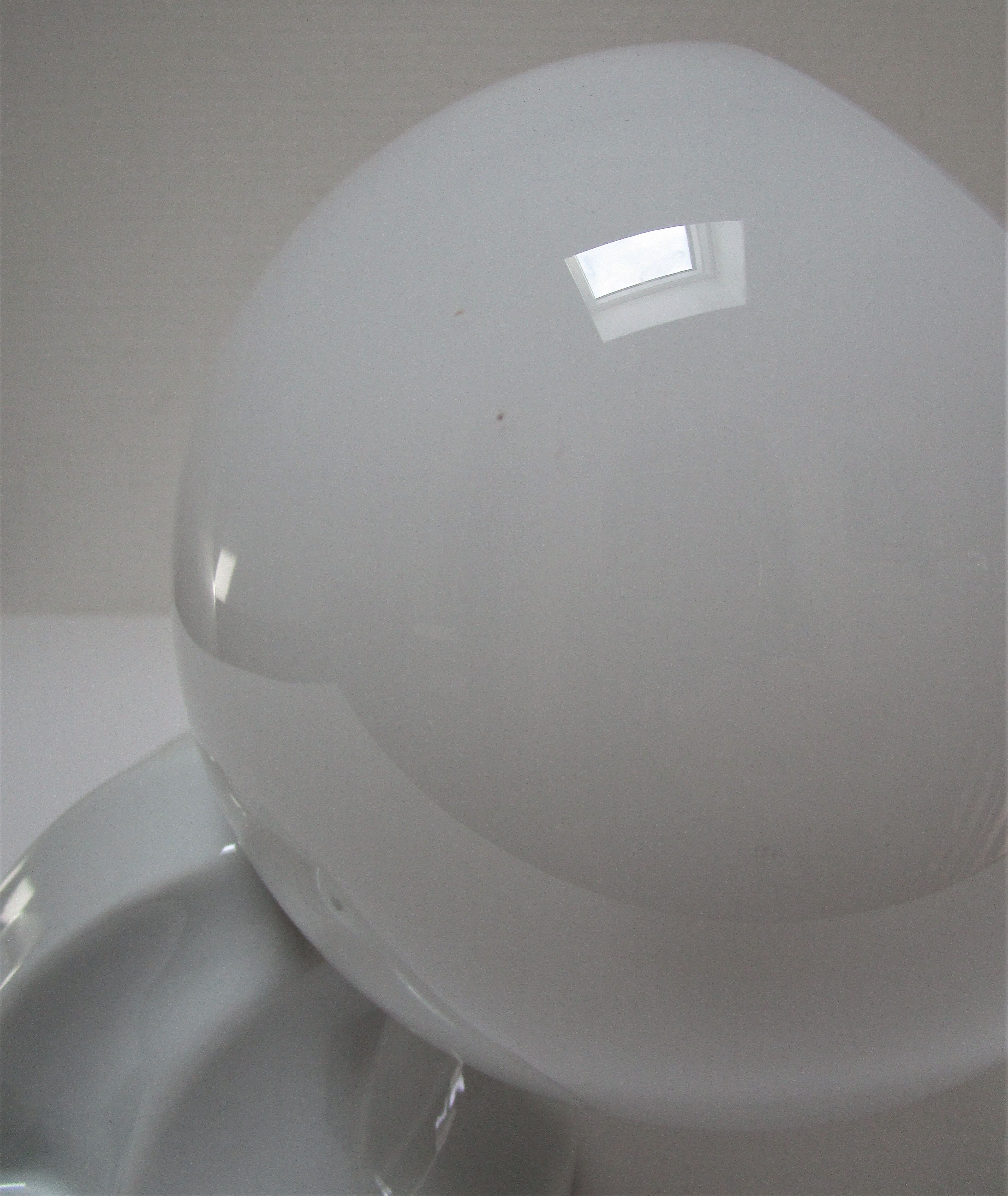Vintage opaline porcelain wall lamp art deco style