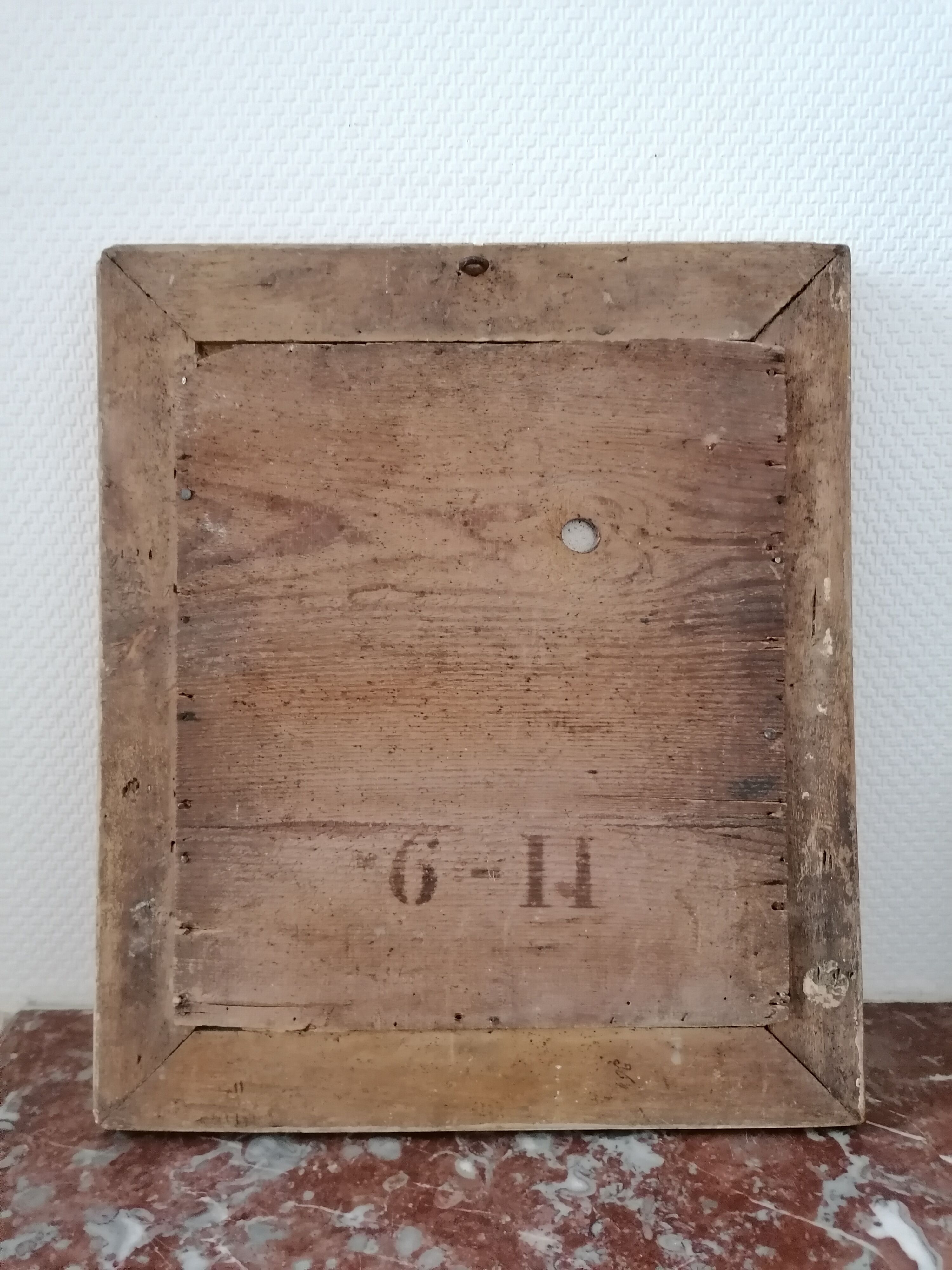 Mirror restoration tin mercury 34x40cm