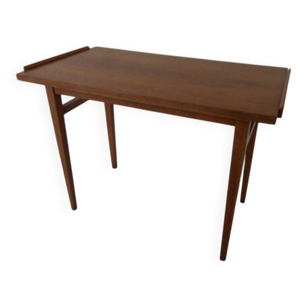 Table d'appoint en bois de teck du milieu du siècle, années 1950