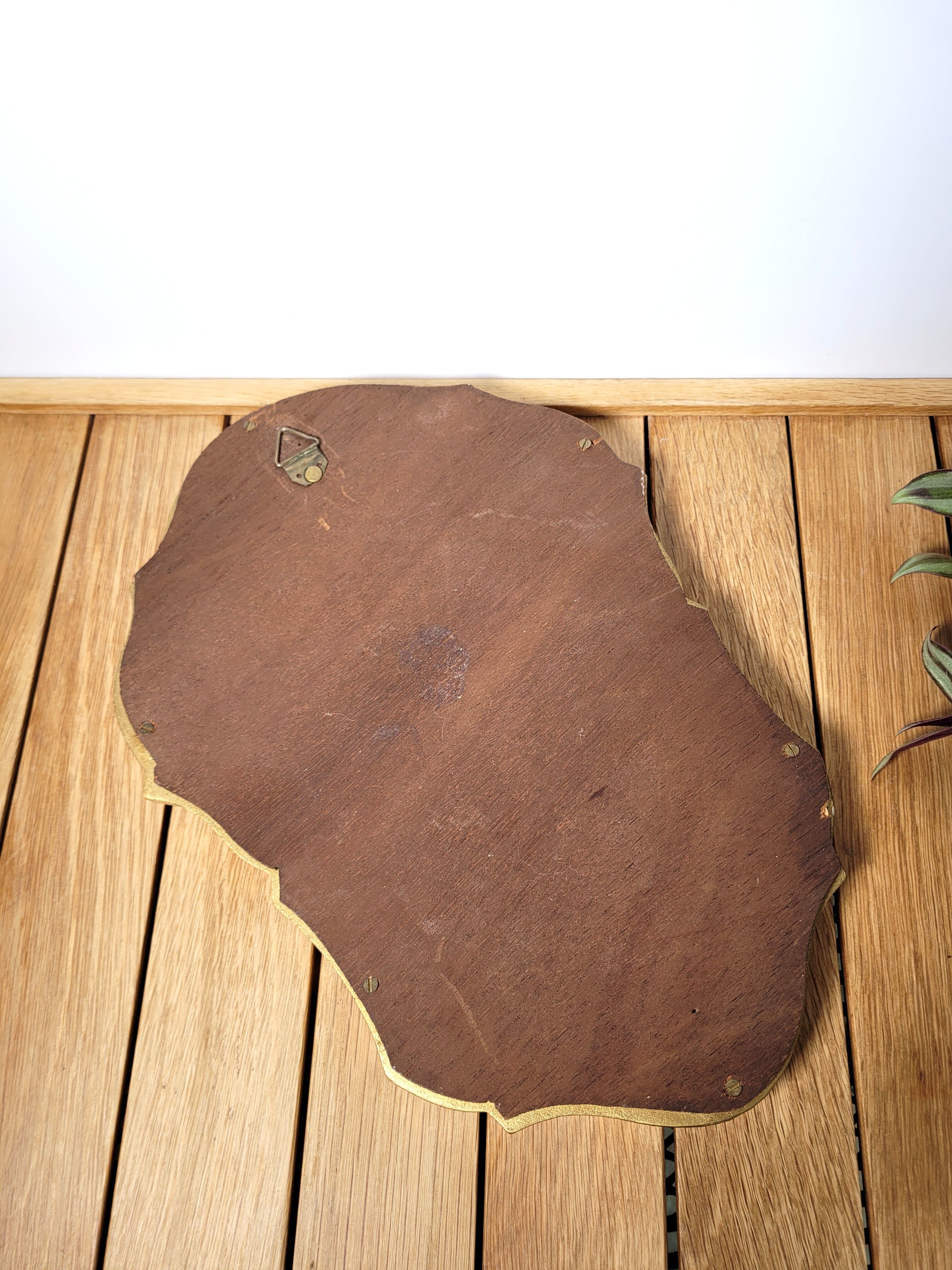 Small gilded mirror baroque 1960