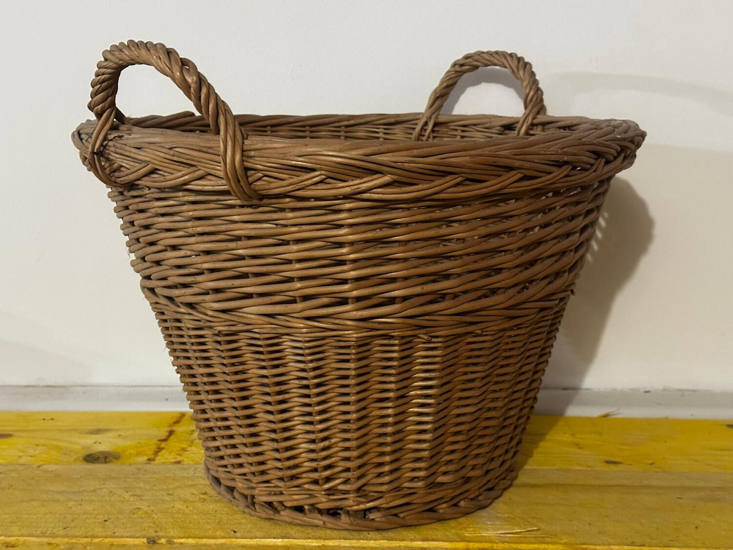 Basket - Vintage woven wicker basket
