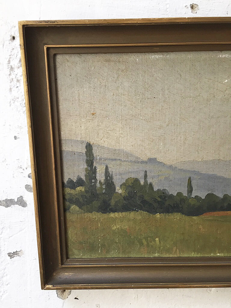 Old oil painting 1917
