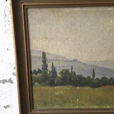 Old oil painting 1917