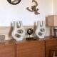 Vintage ceramic abstract biomorphic vase
