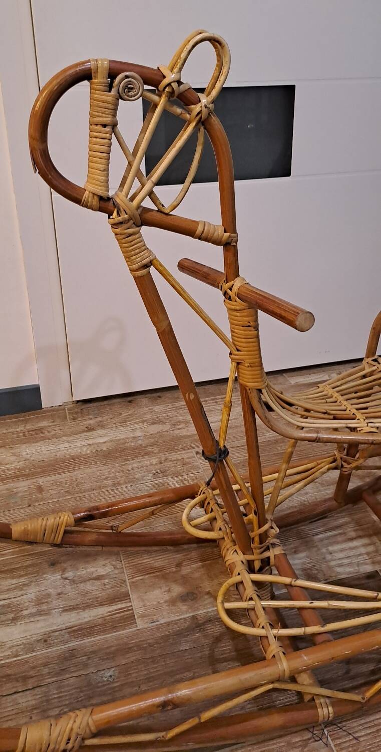 Rattan Rocking Horse